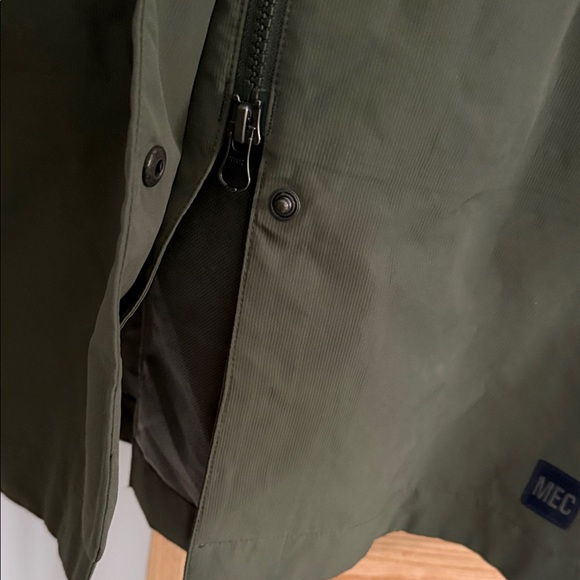 MEC Dark Green Hooded Trench Coat - Picture 6 of 8
